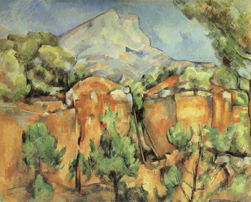 Paul Cezanne La Montagne Sainte-Victoire,vue de Bibemus Spain oil painting art